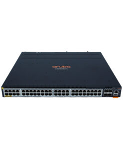 Alternative view of HPE JL659A ARUBA 6300M 48- PORT HPE SMART RATE 1/2.5/5GBE CLASS 6 POE AND 4-PORT SFP56 SWITCH