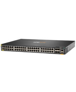 Alternative view of HPE JL665A ARUBA NETWORKING CX 6300F 48‑PORT 1GBE CLASS 4 POE AND 4‑PORT SFP56 SWITCH