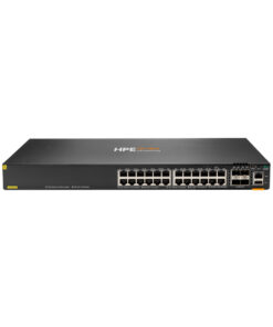 Alternative view of HPE JL666A ARUBA 6300F 24-PORT 1GBE CLASS 4 POE AND 4-PORT SFP56 SWITCH